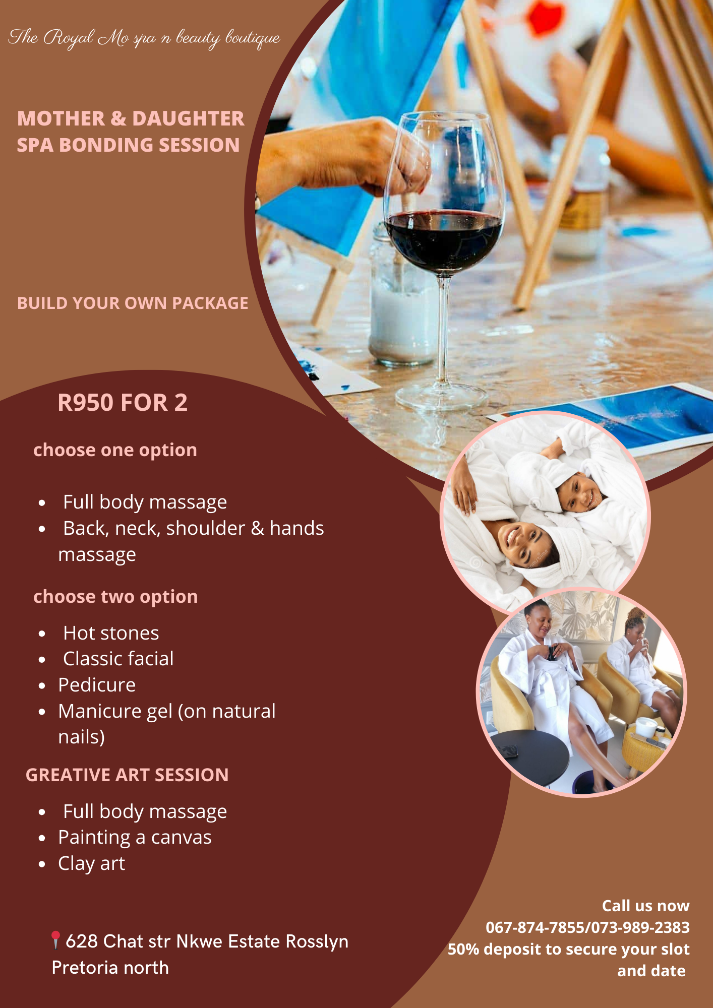 mother and daughter spa special